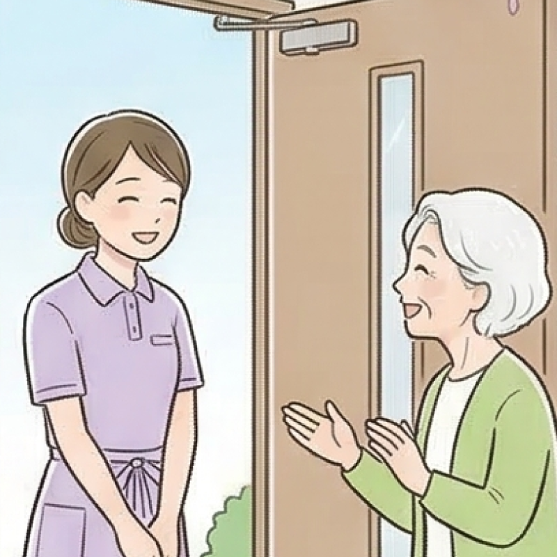 出張ケアのイラスト